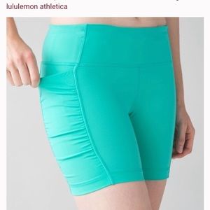 Lululemon 🍋 speed track shorts size 10 teal